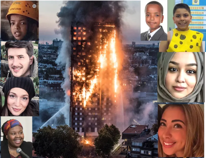 72 Kişinin yanarak öldüğü GRENFELL TOWER Zenginler için göz ağrısı olmayacak artık. Yakında yıkılacak.
