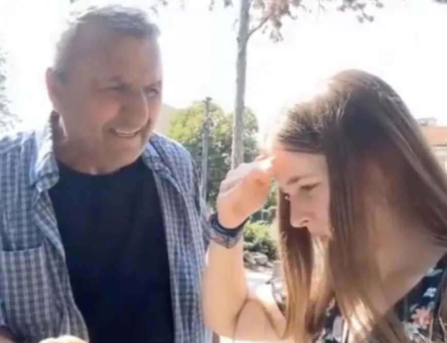 Rus Yayıncının bir Türk tarafından tacize uğradığı an!